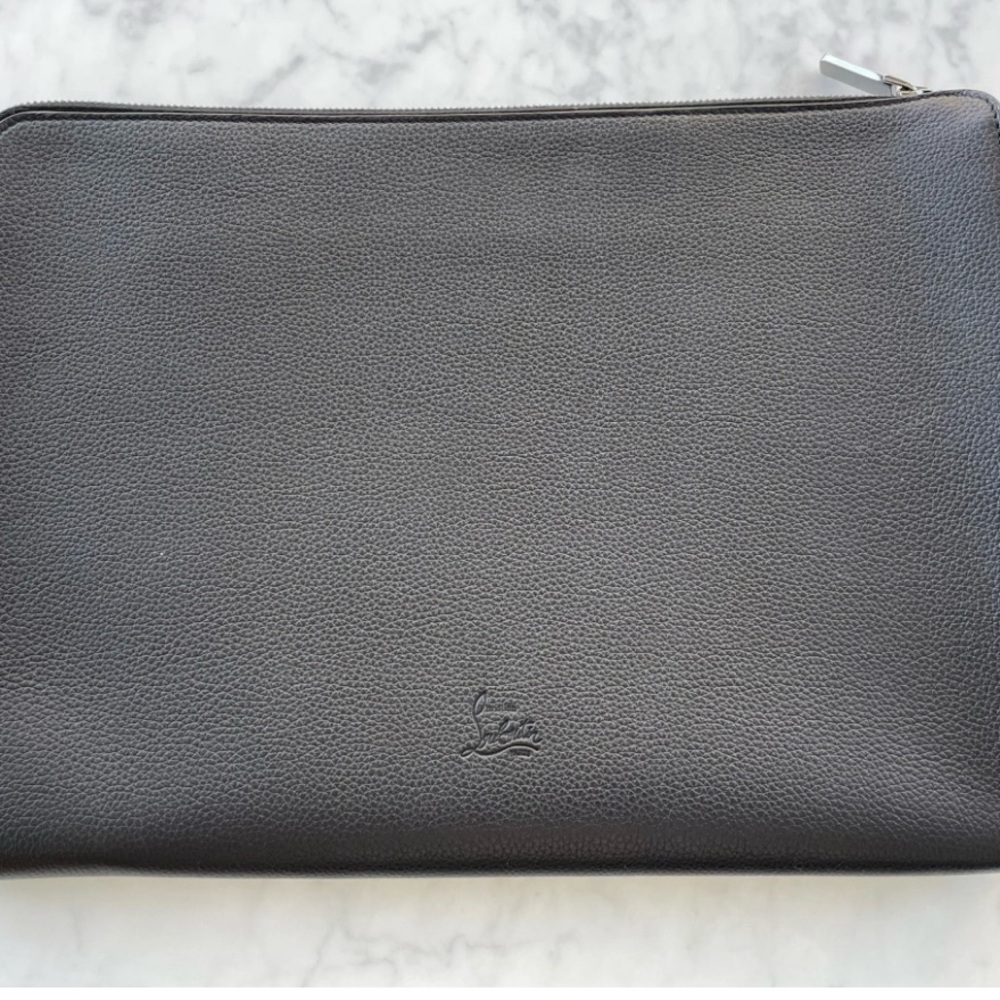Christian Louboutin Black Leather Men's laptop Bag - Picture 2 of 5
